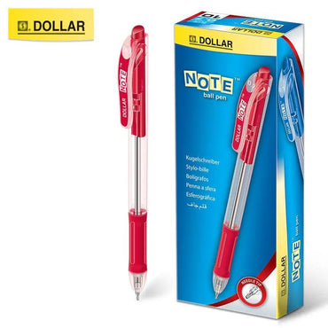 Dollar Ball Pen - Note - Red (pack of 10) The Stationers